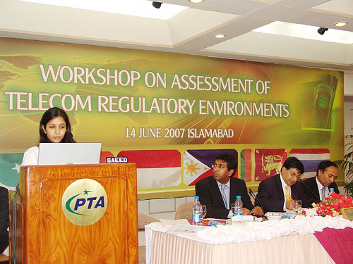 pta1 Tahani Iqbal making a presentation at workshop